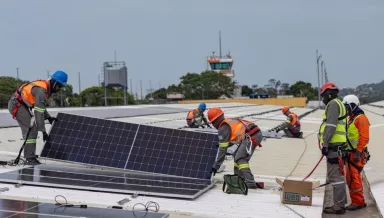 Projeto sustentável: Zurich Airport Brasil inicia construção da usina solar no Aeroporto de Macaé