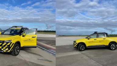Aeroporto de Macaé inicia utilização de viatura elétrica na frota operacional